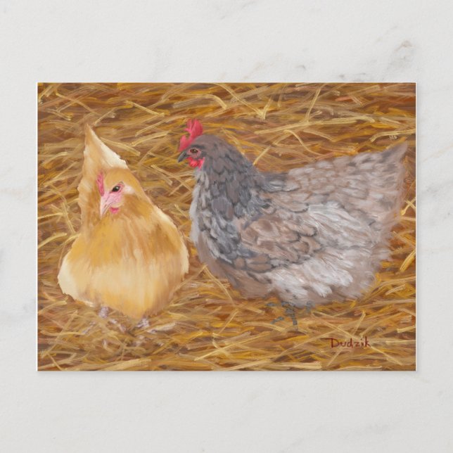 Chicken Friends JW Postkarte (Vorderseite)