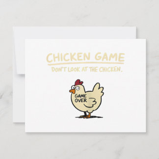Chicken Game Don't Look At The Chicken Funny Chick