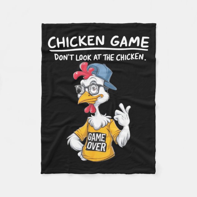 Chicken Game Humorous Family Tee - Uni-adults &amp Fleecedecke (Vorderseite)