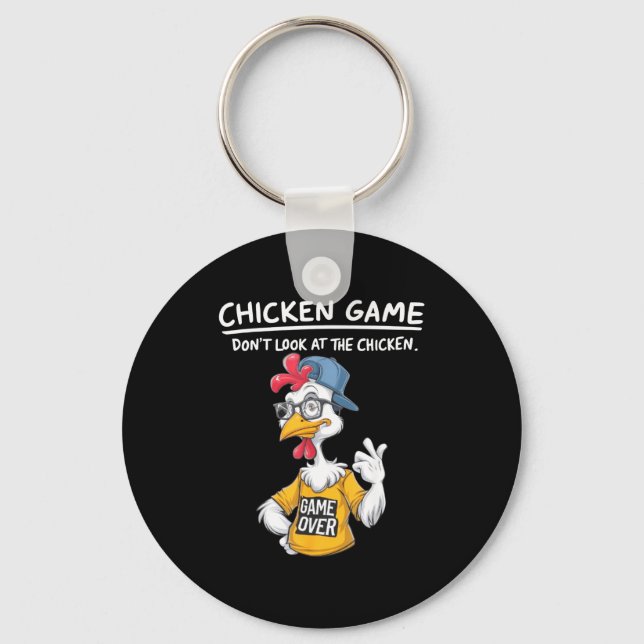 Chicken Game Humorous Family Tee - Uni-adults &amp Schlüsselanhänger (Vorderseite)
