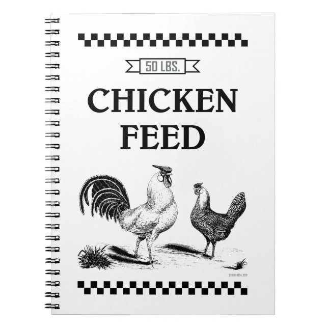 CHICKEN GEFÜTTERT NOTIZBLOCK (Vorderseite)