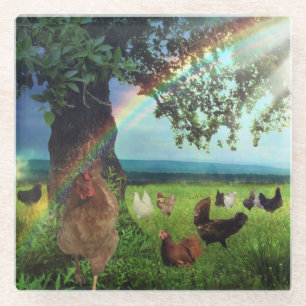 Chicken Heaven Glasuntersetzer