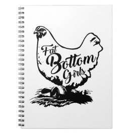 Chicken Hen Fat Bottom Notebook Notizblock