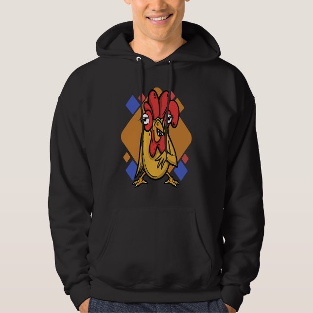chicken hen rooster hoodie (Vorderseite)