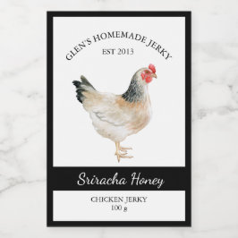 Chicken Jerky Label Lebensmitteletikett