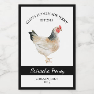 Chicken Jerky Label Lebensmitteletikett
