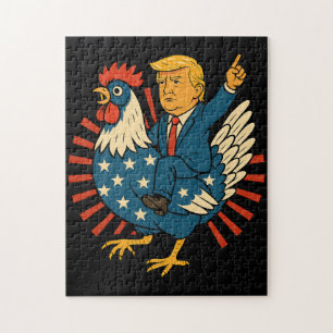 Chicken Jockey Trump Funny Meme