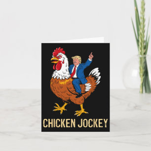 Chicken Jockey Trump Funny Meme 9 Karte