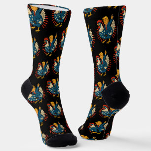 Chicken Jockey Trump Funny Meme Socken