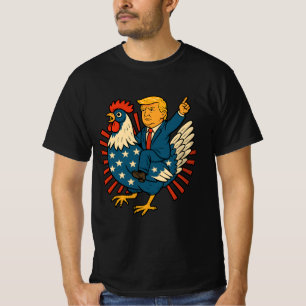 Chicken Jockey Trump Funny Meme T-Shirt