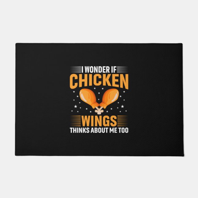 Chicken Lover | Chicken Wing Fußmatte (Vorderseite)