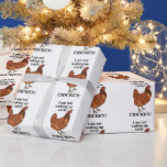 Chicken Lover I am Not Waking Up Early Funny Geschenkpapier<br><div class="desc">Chicken Lover I am Not Waking Up Early Funny Wrapping Paper original design by Nisha Prabhu. Wrap your gifts with a dash of humor and a whole lot of charm using our "Chicken Lover I Am Not Waking Up Early" Funny Wrapping Paper! Perfect for those who love a good laugh...</div>