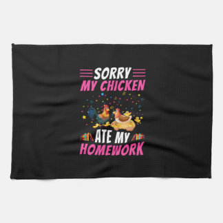 Chicken Lover | My Chicken Ate My Homework Geschirrtuch