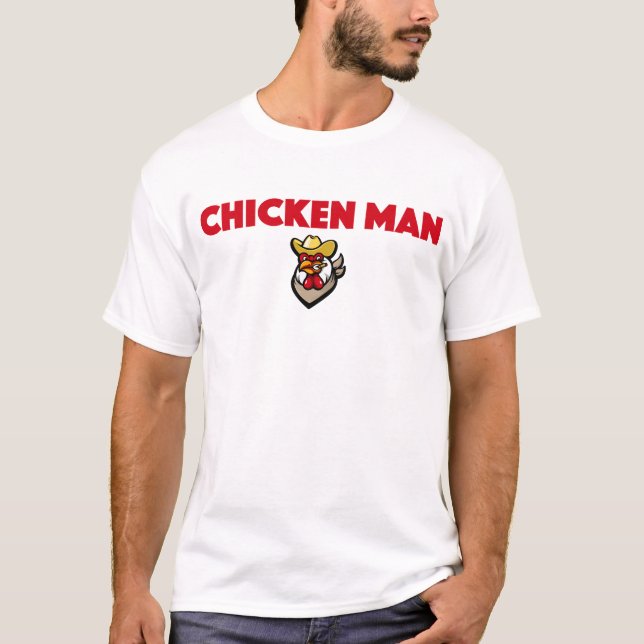 Chicken Man Funny Chicken Lover Farmer T-Shirt (Vorderseite)