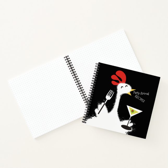 Chicken Martini persönliches Kochbuch Rezept Notizbuch (Innenseite)