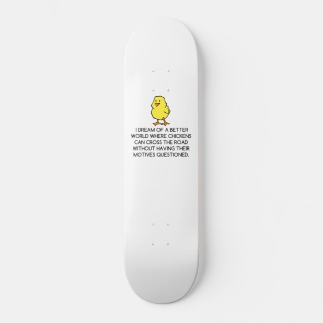 CHICKEN MOTIVES SKATEBOARD (Vorderseite)