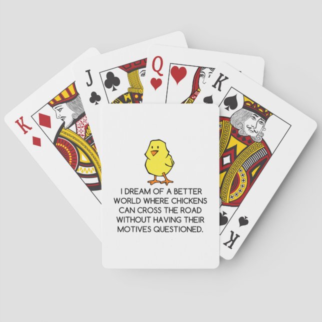 CHICKEN MOTIVES SPIELKARTEN (Rückseite)