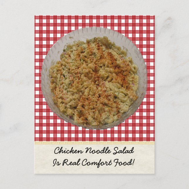 Chicken Noodle Salad Postkarte (Vorderseite)