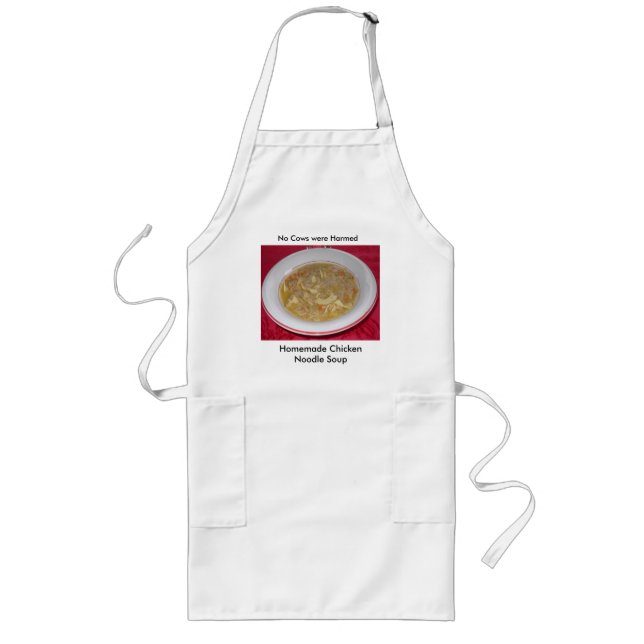 Chicken Noodle Soup Apron Lange Schürze (Vorne)