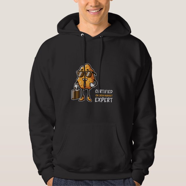 Chicken Nugget Expert Funny Fast Food Chicken Nugg Hoodie (Vorderseite)