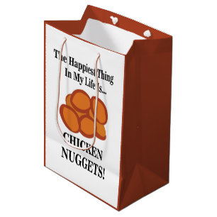 Chicken Nugget Fast Food Funny Chicken Nugget Mittlere Geschenktüte