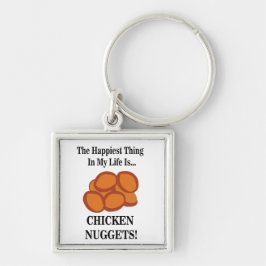 Chicken Nugget Fast Food Funny Chicken Nugget Schlüsselanhänger