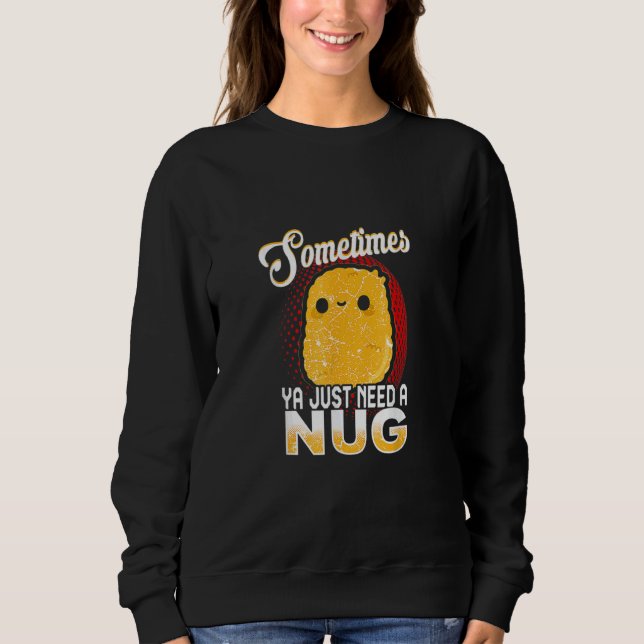 Chicken Nugget Fast Food Sweatshirt (Vorderseite)
