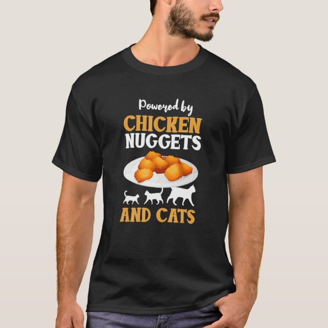 Chicken Nuggets Chat Hühnernuggets T-Shirt (Vorderseite)