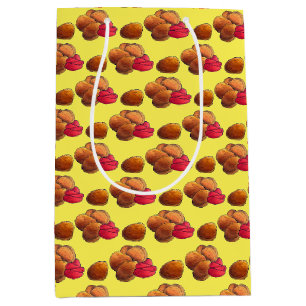 Chicken Nuggets mit Ketchup Junk Food Feinschmecke Mittlere Geschenktüte