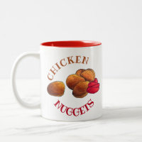 Chicken Nuggets mit Ketchup Junk Food Feinschmecke