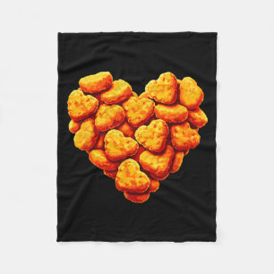 Chicken Nuggets sind mein Valentinsherz Lustiger V Fleecedecke