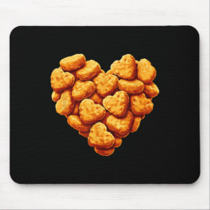 Chicken Nuggets sind mein Valentinsherz Lustiger V Mousepad