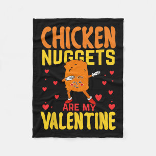 Chicken Nuggets sind mein Valentinstag Lustiger Nu Fleecedecke