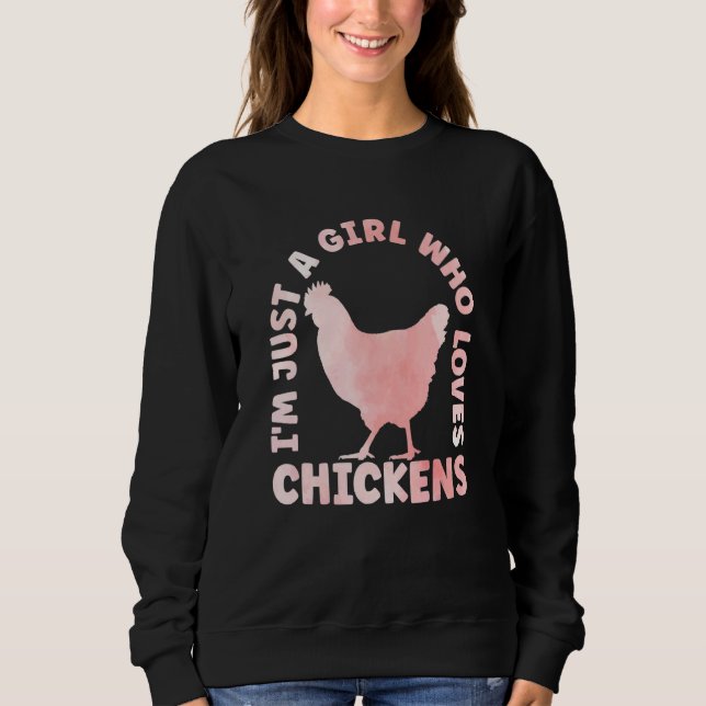 Chicken Outfit for Chicken Hen Lovers Apparel Wome Sweatshirt (Vorderseite)