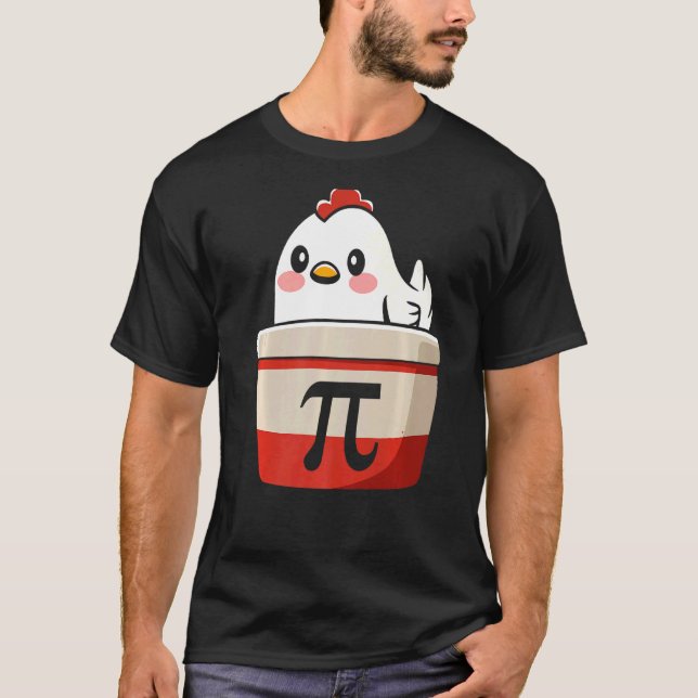 Chicken Pi T-Shirt Chicke Pie Funny Math Teacher S (Vorderseite)