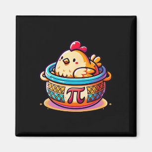 Chicken Pot Pi Funny Pi Day Math Magnet