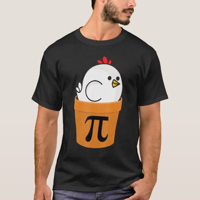 Chicken Pot Pi Math Day T-Shirt (Vorderseite)