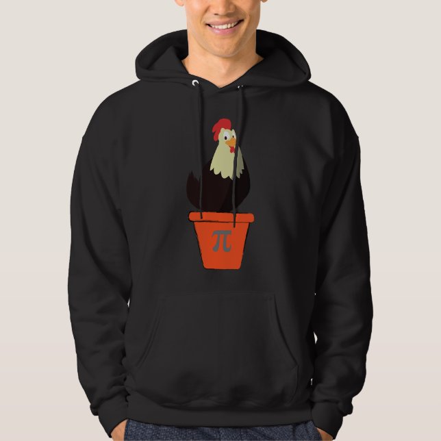 Chicken Pot Pi Math Pi Day Hoodie (Vorderseite)