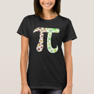 Chicken Pot Pi Math Tag Pi Tag 3 14 Mathe Pun Weed T-Shirt