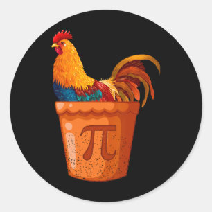 Chicken Pot Pi - Mathematiklehrer - Mathe Spaß - F Runder Aufkleber