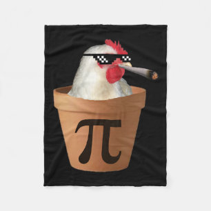 Chicken Pot Pie Funny Mah Pi Day Fleecedecke