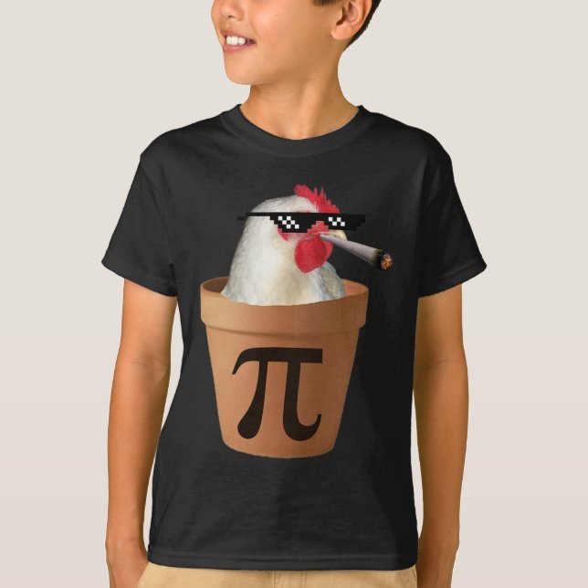 Chicken Pot Pie Funny Mah Pi Day T-Shirt (Vorderseite)