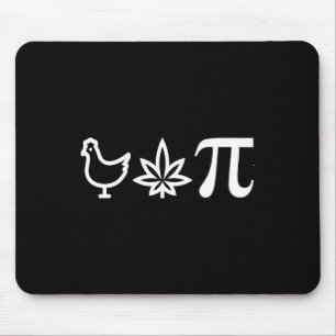 Chicken Pot Pie Pi Day Weed Pun Mathe Numbers März Mousepad