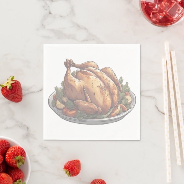 CHICKEN PRINT SERVIETTE (Beispiel)