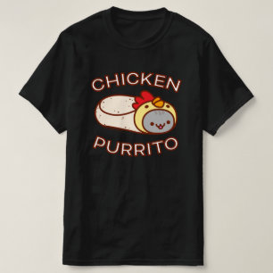 CHICKEN PURRITO Cat Burrito T - SHIRT