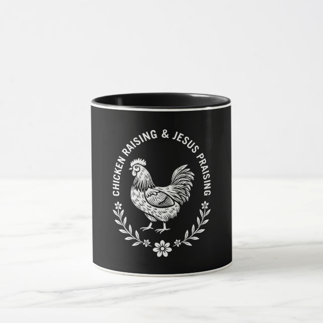 Chicken Raising & Jesus Lob Tasse (Zentrum)