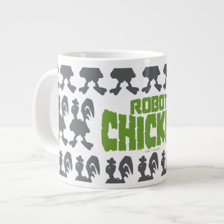 Chicken Silhouette Pattern Jumbo-Tasse