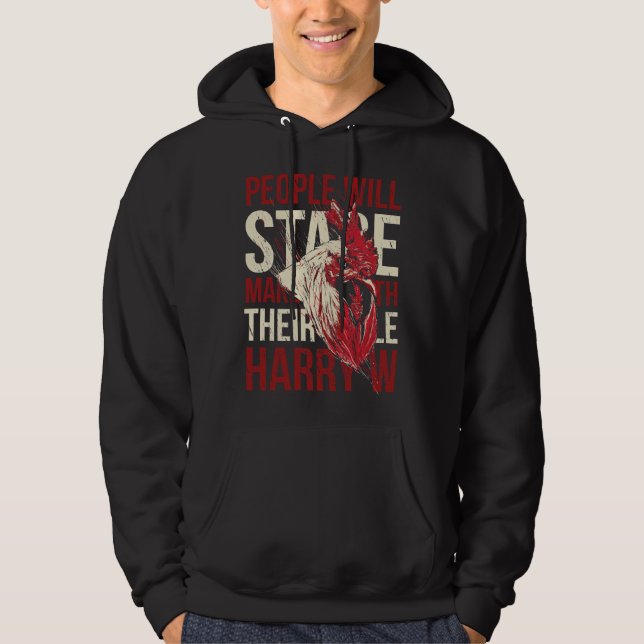 Chicken Stare   Hoodie (Vorderseite)