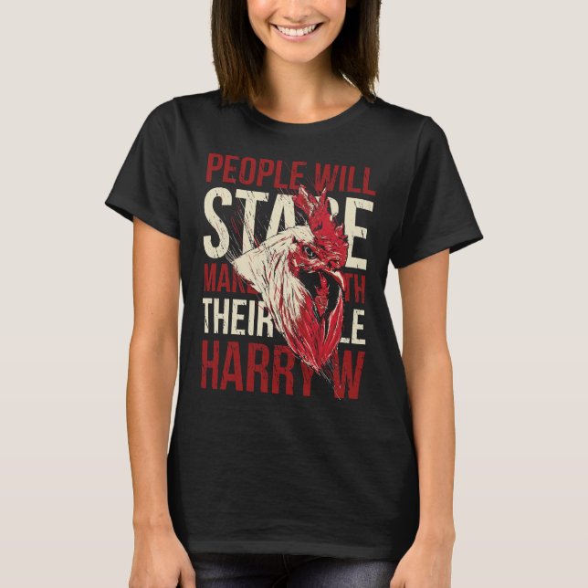 Chicken Stare   T-Shirt (Vorderseite)