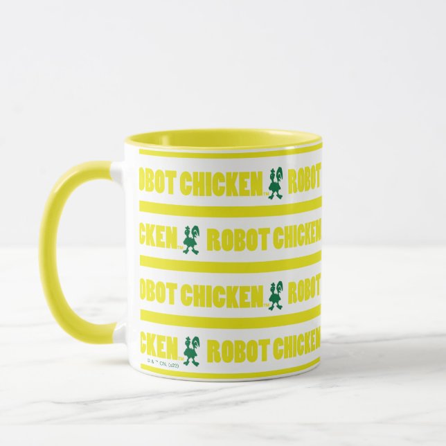 Chicken Stripe Pattern Tasse (Links)
